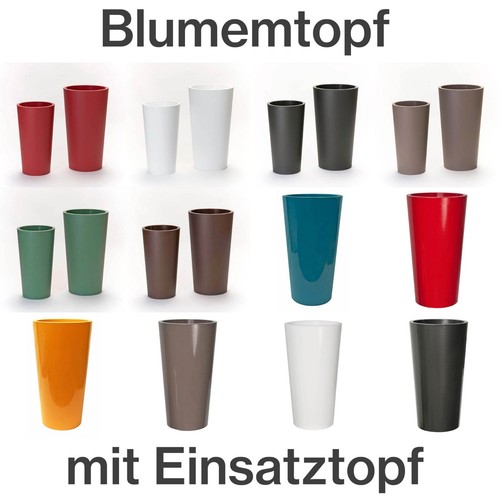 Hoher blumentopf mit - hoher,