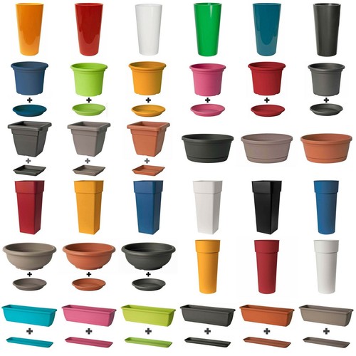 Blumentopf mit untersetzer - untersetzer, in