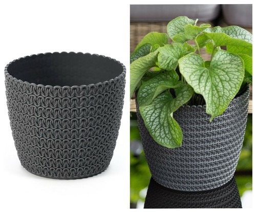 Blumentopf anthrazit ø11 36cm - anthrazit, Ø11-36cm